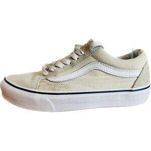 Vans Old Skool Canvas/Suede Bone White Skate  Sneakers | Women's Size 5.5 US